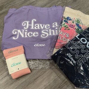 Clove Compression Sock Small And 2 Tote Bags Bundle